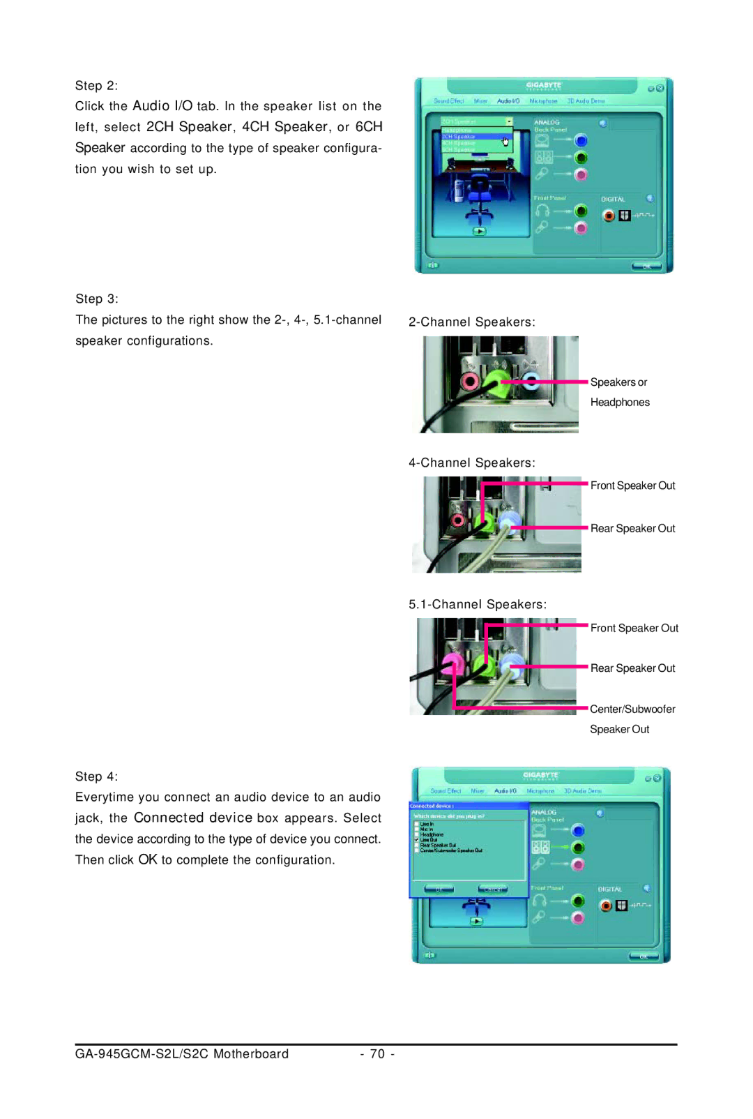 Intel 4127, 4112 user manual Speakers or Headphones 