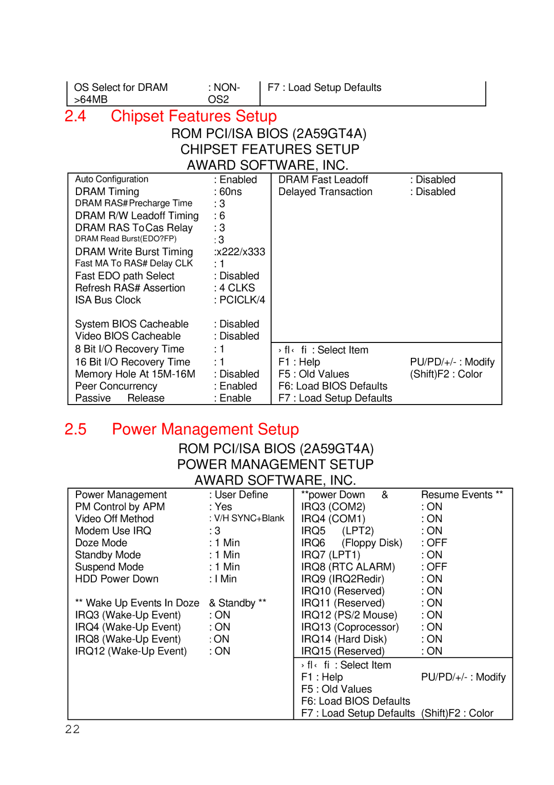 Intel 430TX user manual Chipset Features Setup 