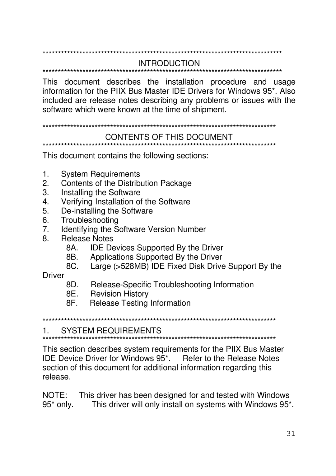 Intel 430TX user manual Introduction, Contents of this Document, System Requirements 