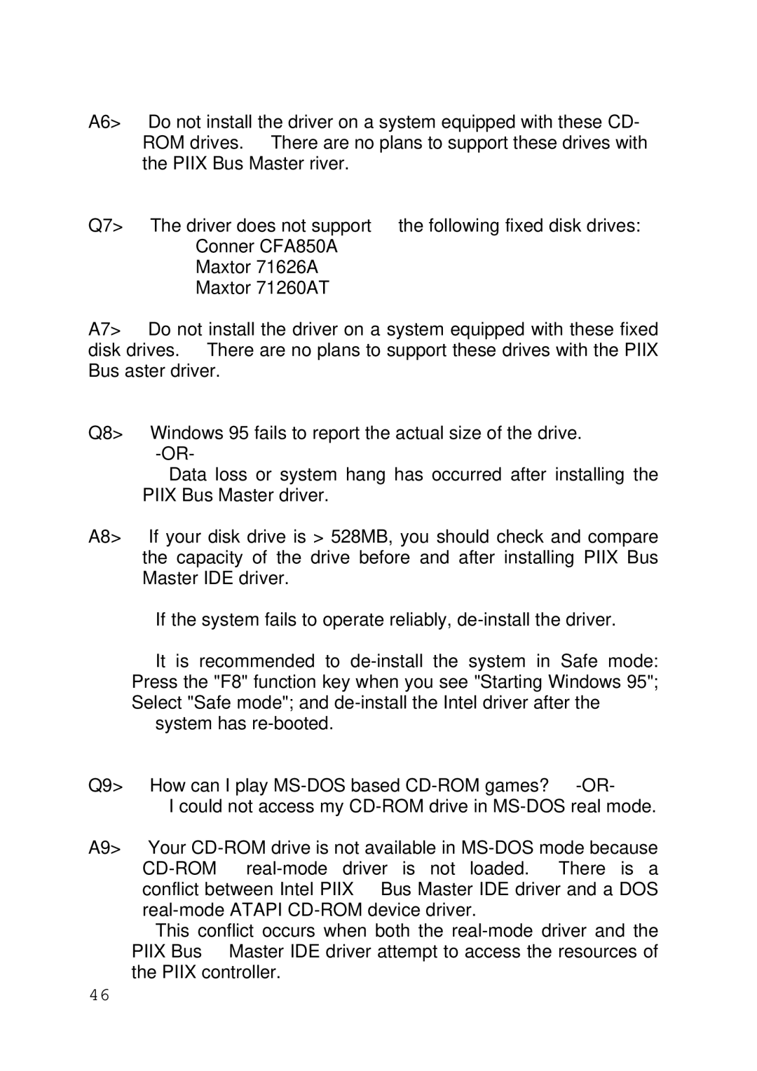 Intel 430TX user manual Cd-Rom 