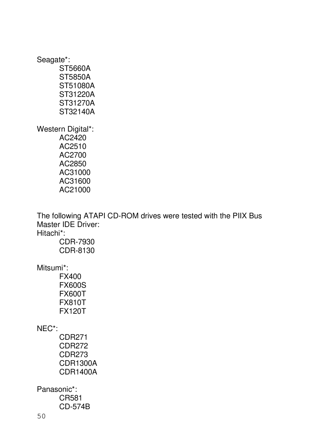 Intel 430TX user manual Nec 