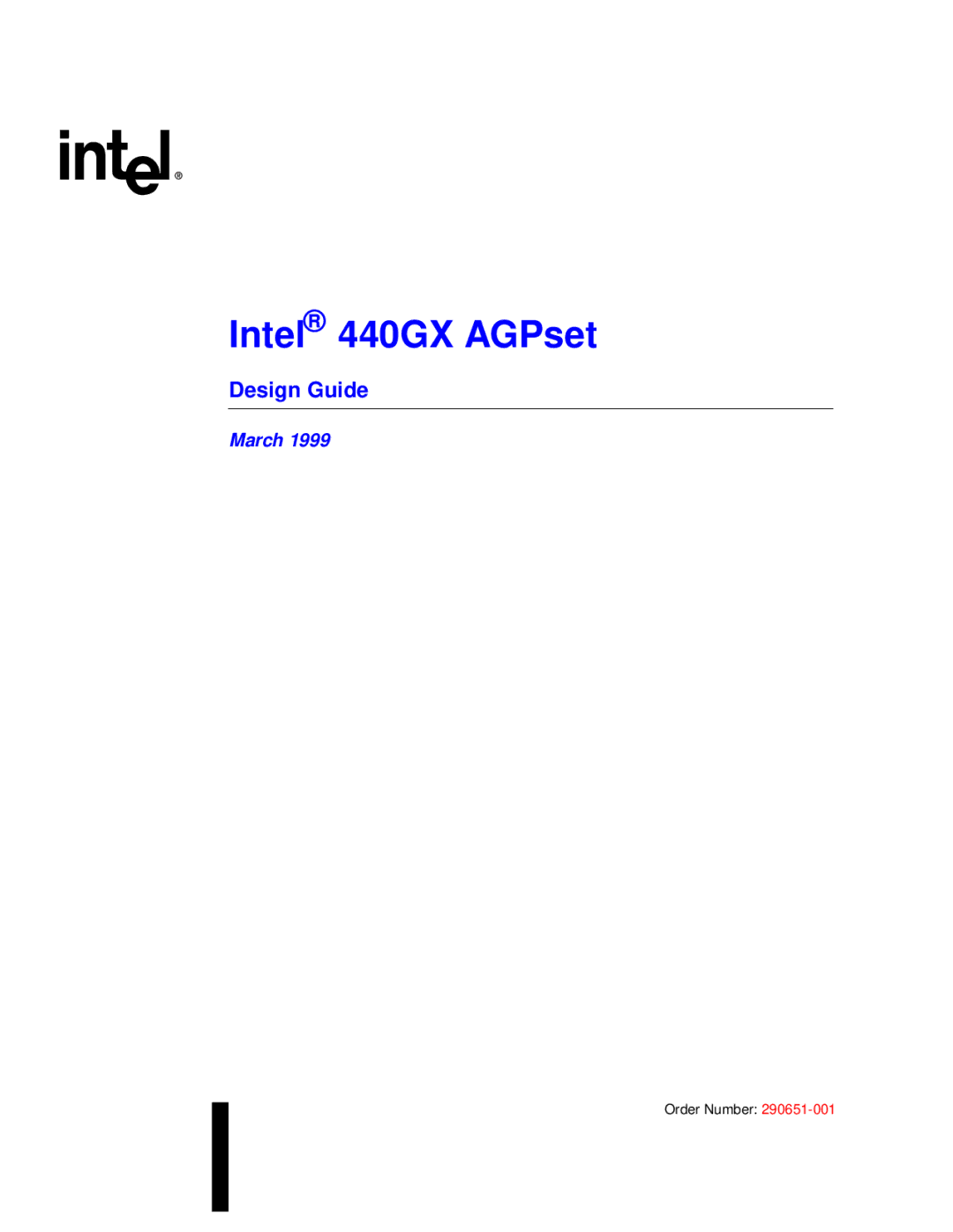 Intel manual Intel 440GX AGPset, Design Guide 