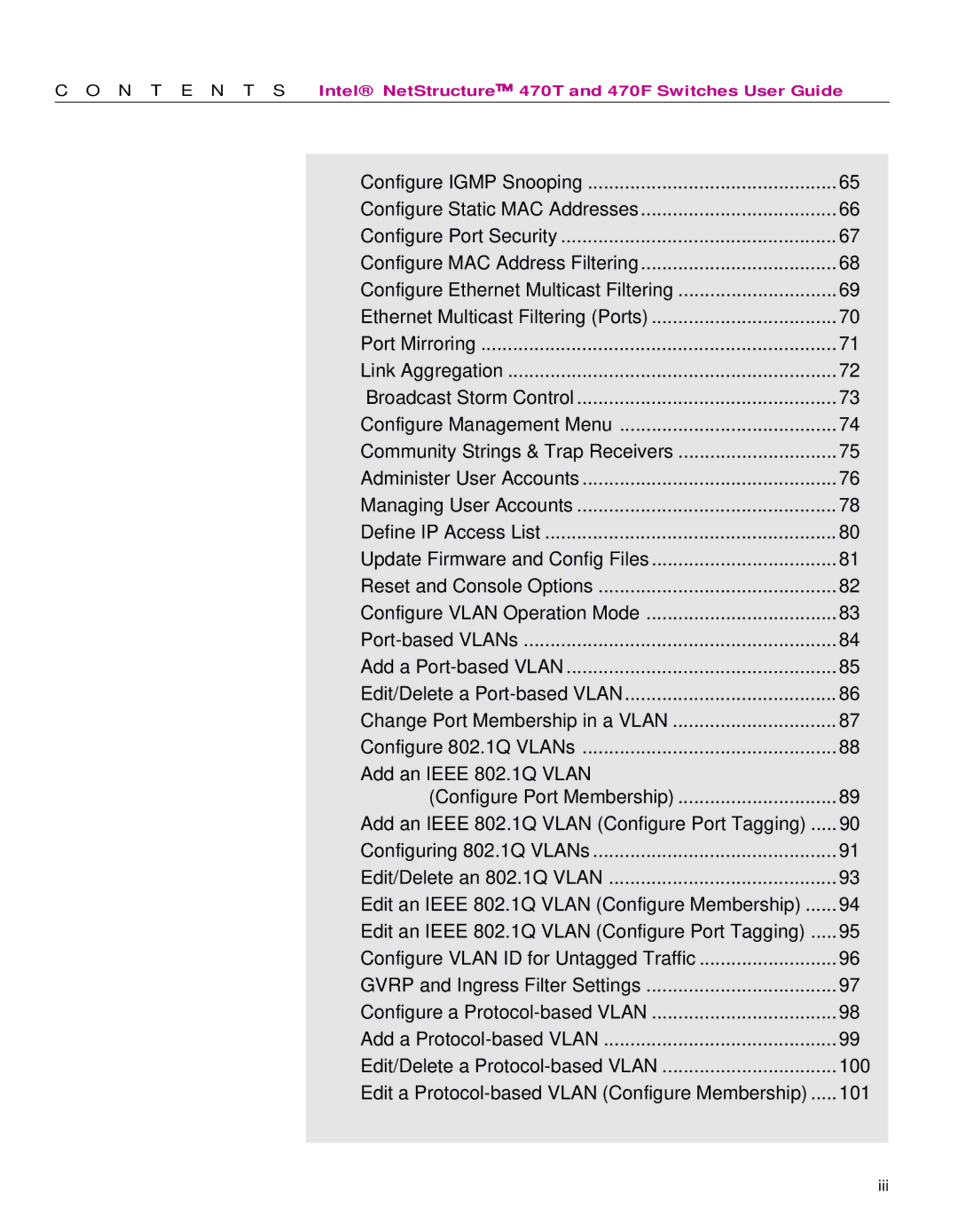 Intel 470 manual 100 