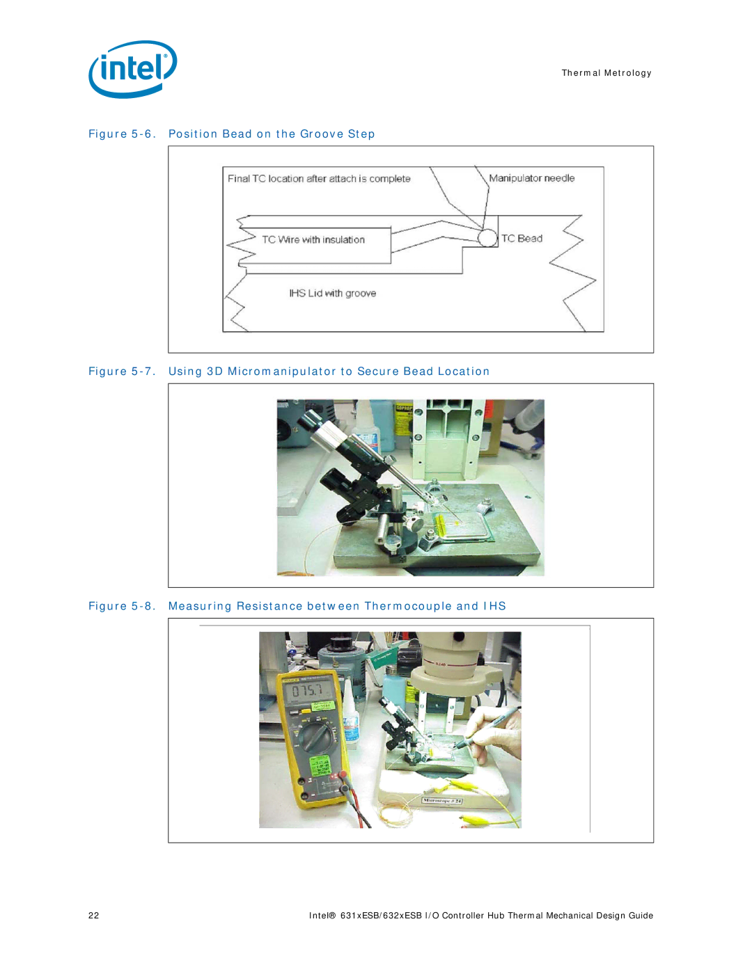 Intel 5000 manual Position Bead on the Groove Step 