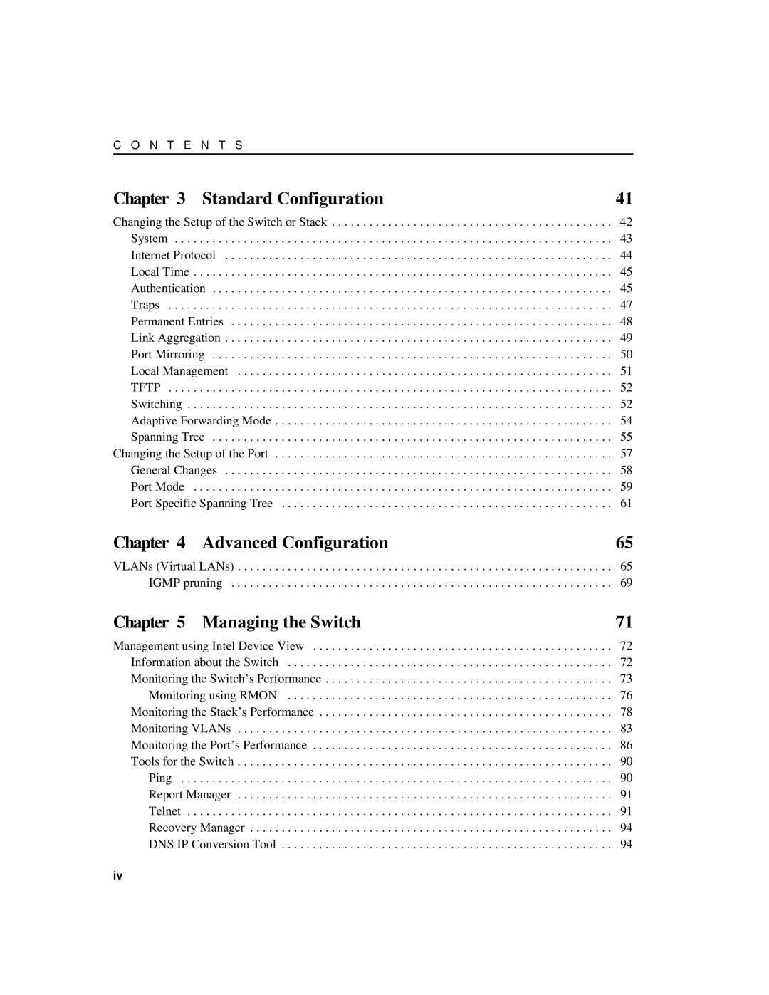 Intel 510T manual Advanced Configuration 