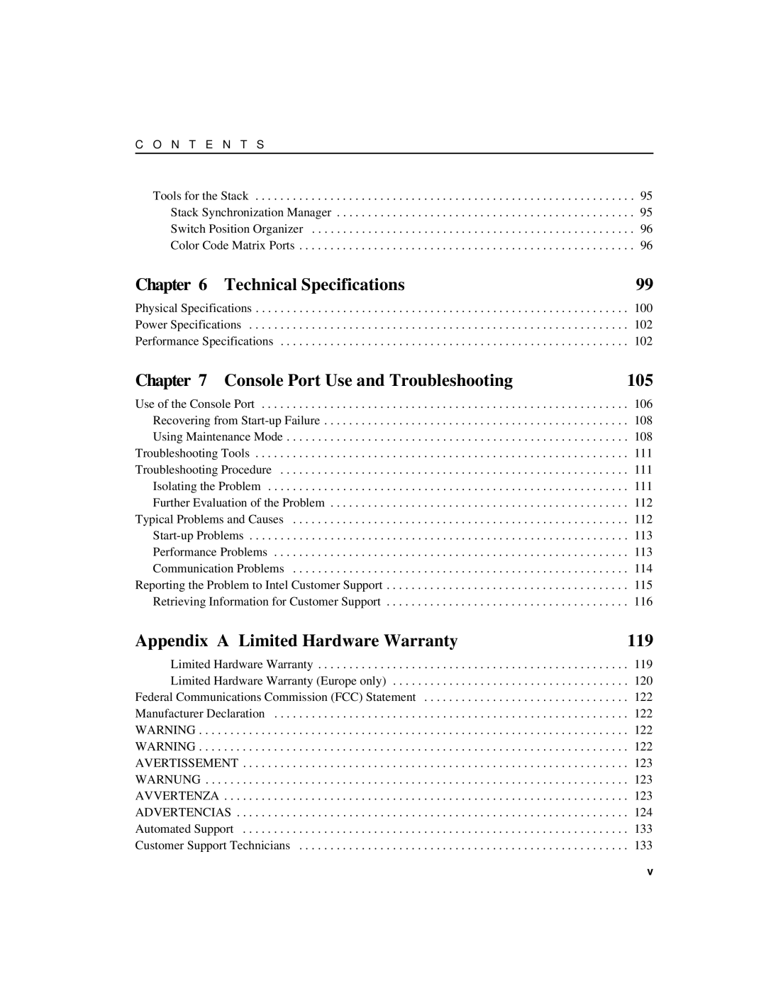 Intel 510T manual Technical Specifications 