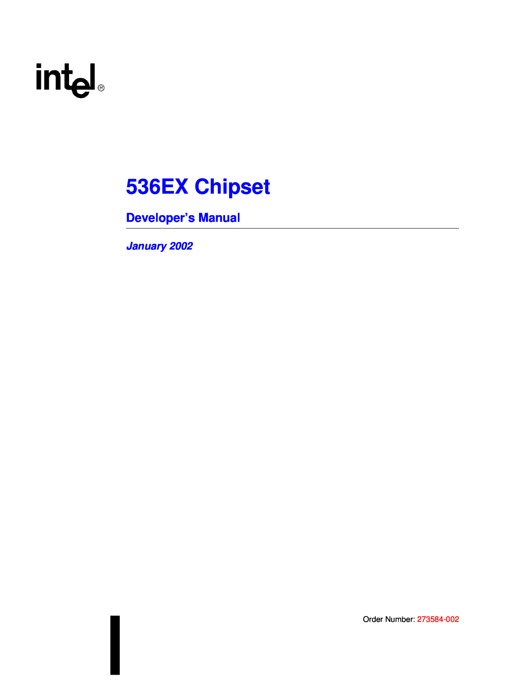 Intel manual 536EX Chipset, Developer’s Manual, January 