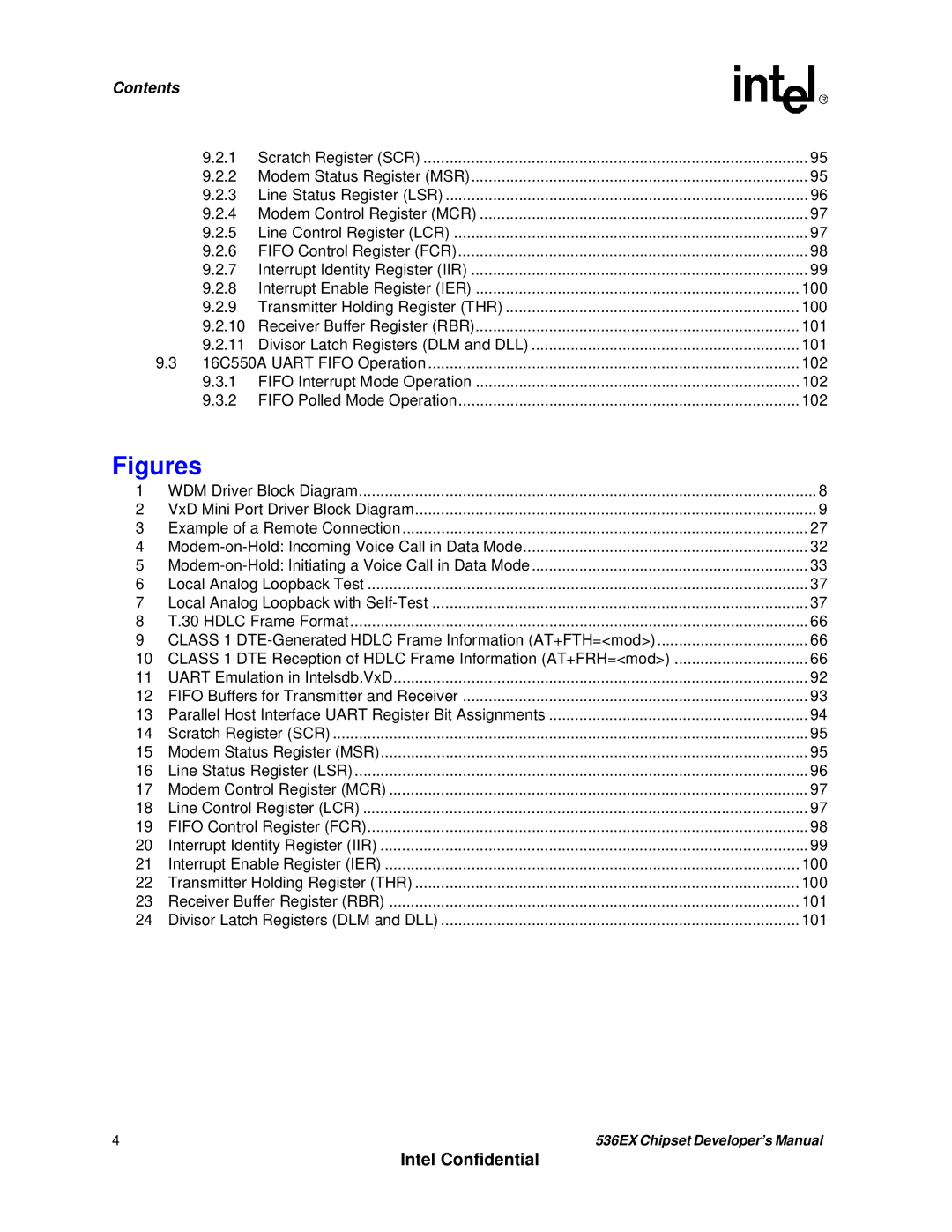 Intel 537EX manual Figures 