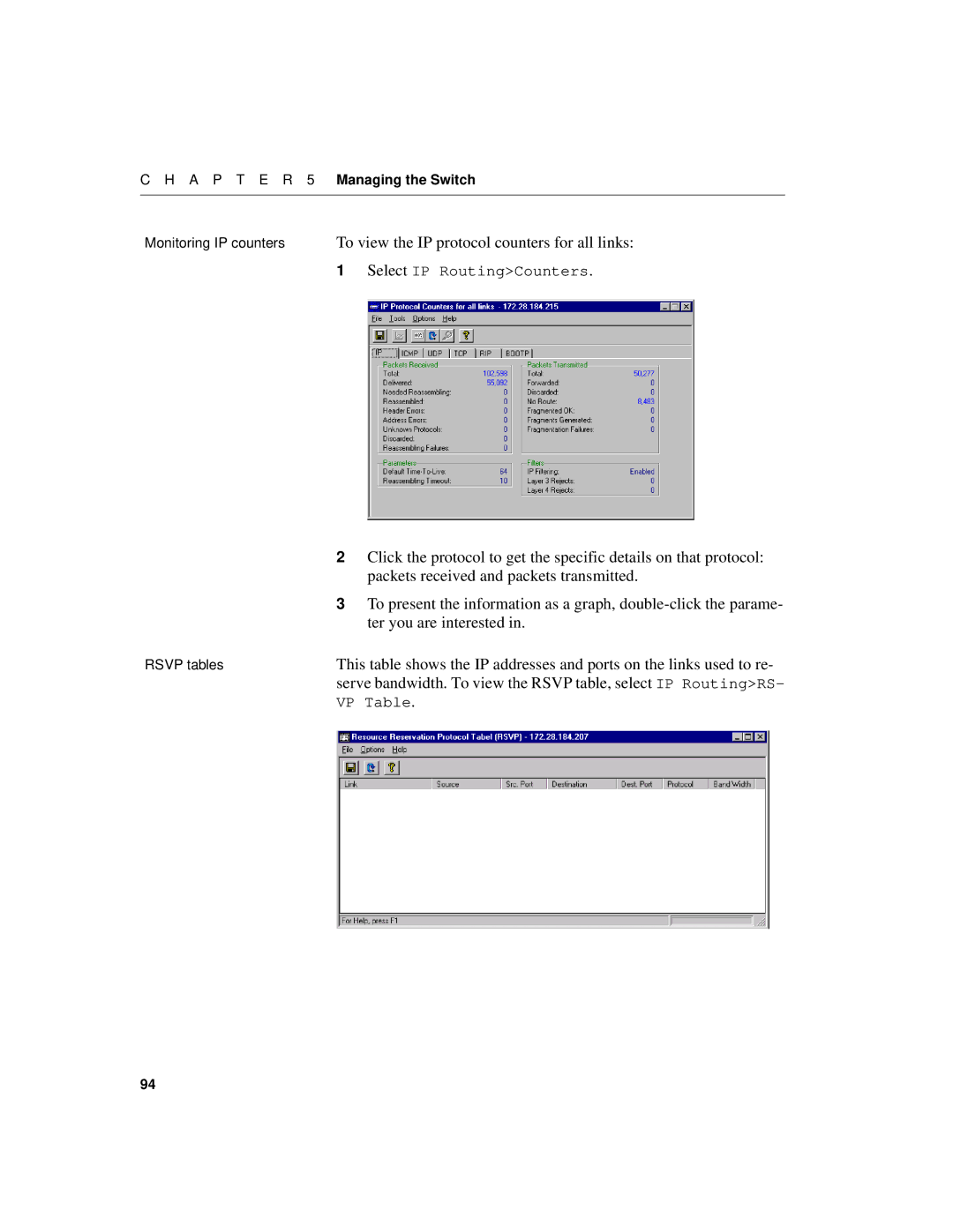 Intel 550F manual Packets received and packets transmitted, Ter you are interested 