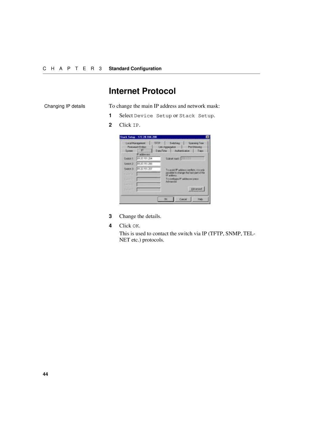 Intel 550T manual Internet Protocol, Click IP 