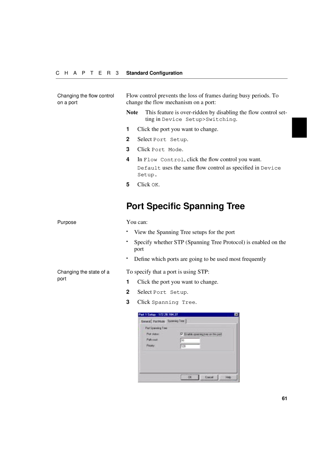 Intel 550T manual Change the flow mechanism on a port, Flow Control, click the ﬂow control you want 