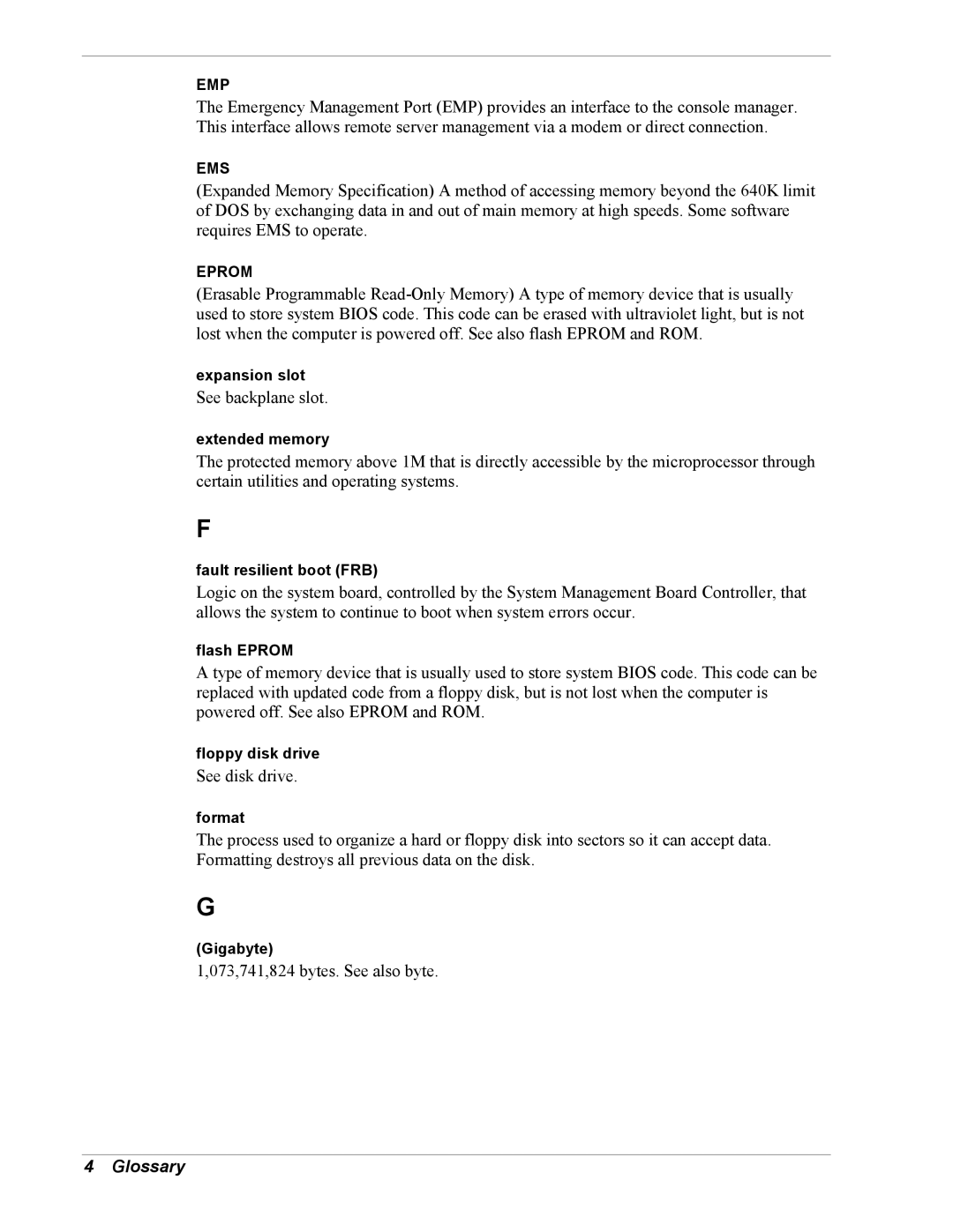 Intel 5800/120Ld manual See backplane slot 