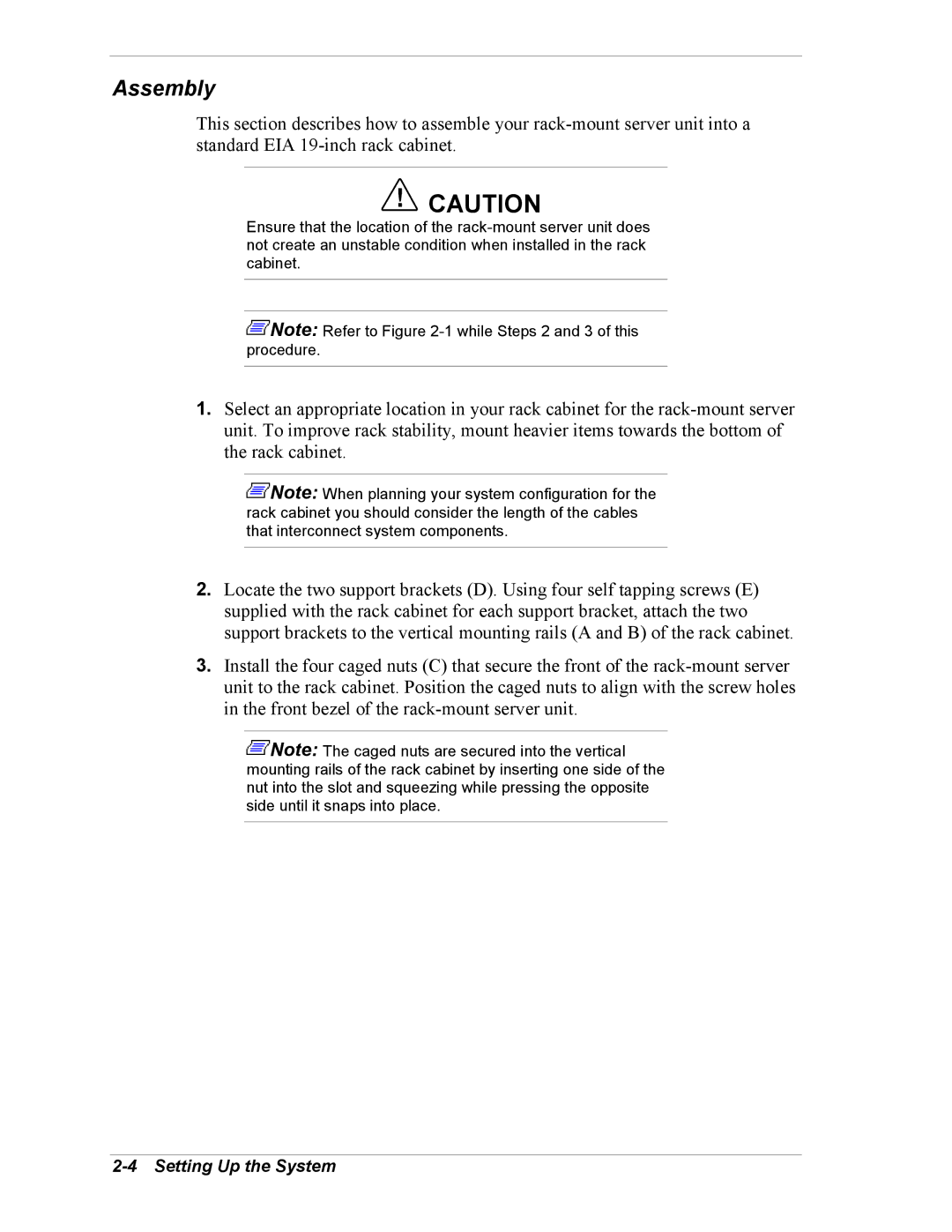 Intel 5800/120Ld manual Assembly 