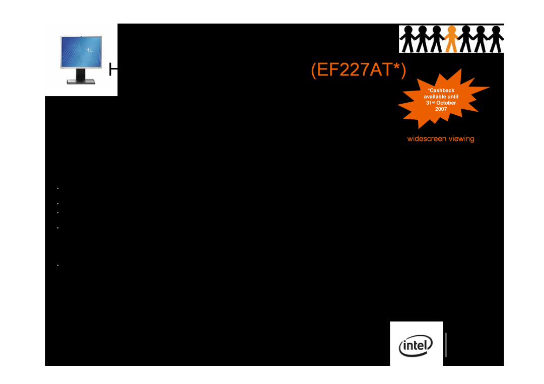 Intel 6910P, 2510P manual HP L2045w TFT Monitor EF227AT, Improve how you see your work, Get comfortable 
