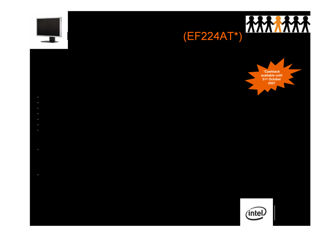 Intel 2510P, 6910P manual HP L2465 TFT Monitor EF224AT, Advanced features, Improved user comfort, Investment protection 