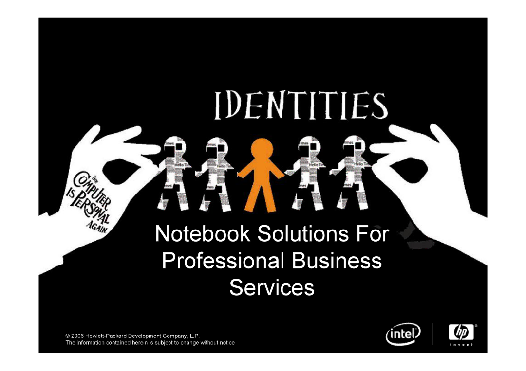 Intel 2510P, 6910P manual Professional Business Services 