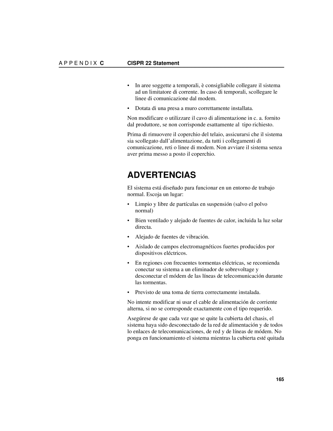 Intel 7190 manual Advertencias 