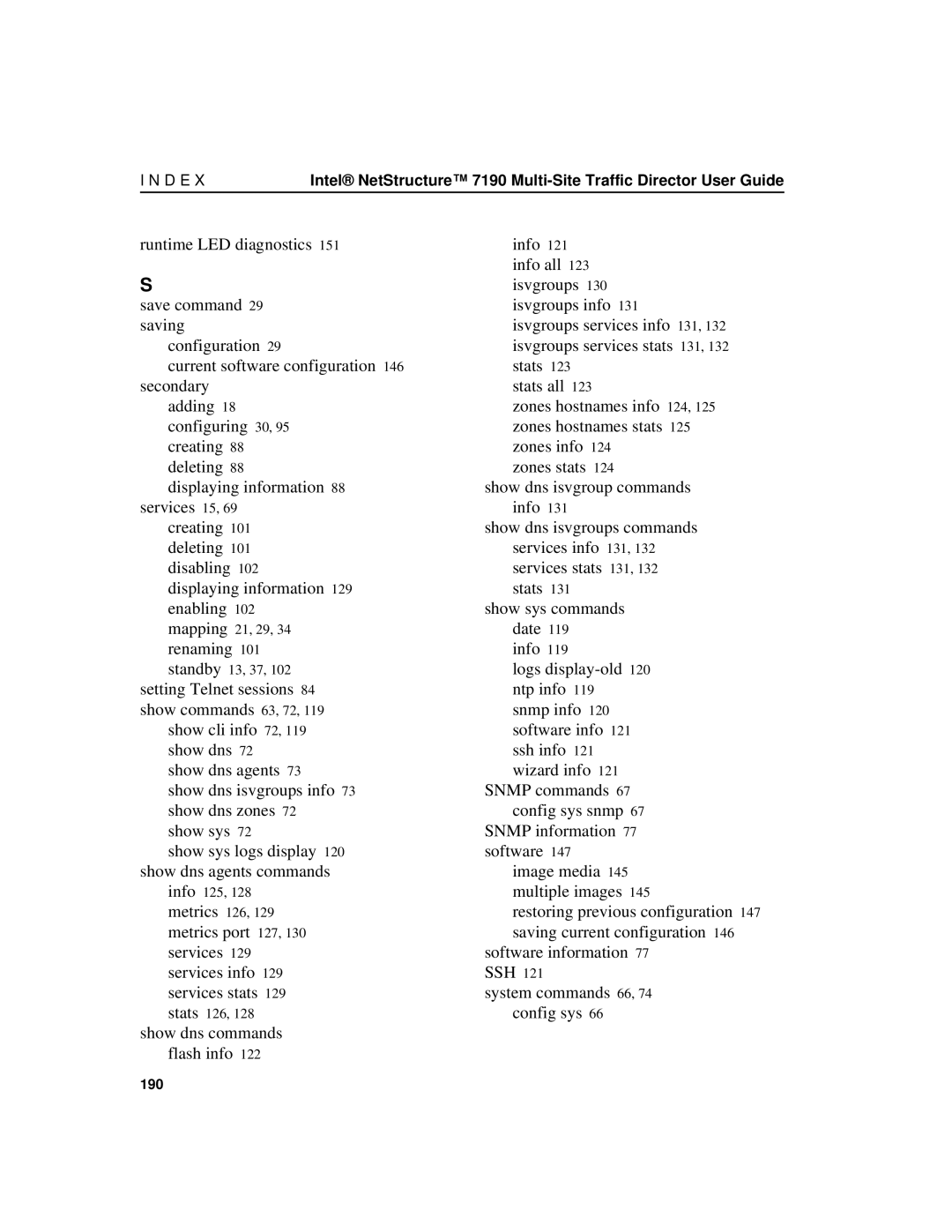 Intel 7190 manual 