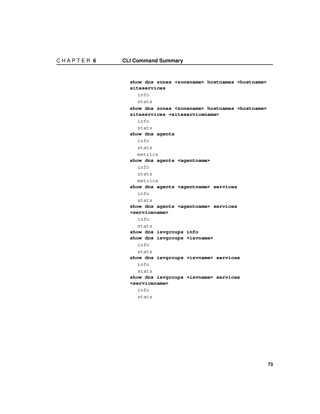 Intel 7190 manual Show dns zones zonename hostnames hostname siteservices 