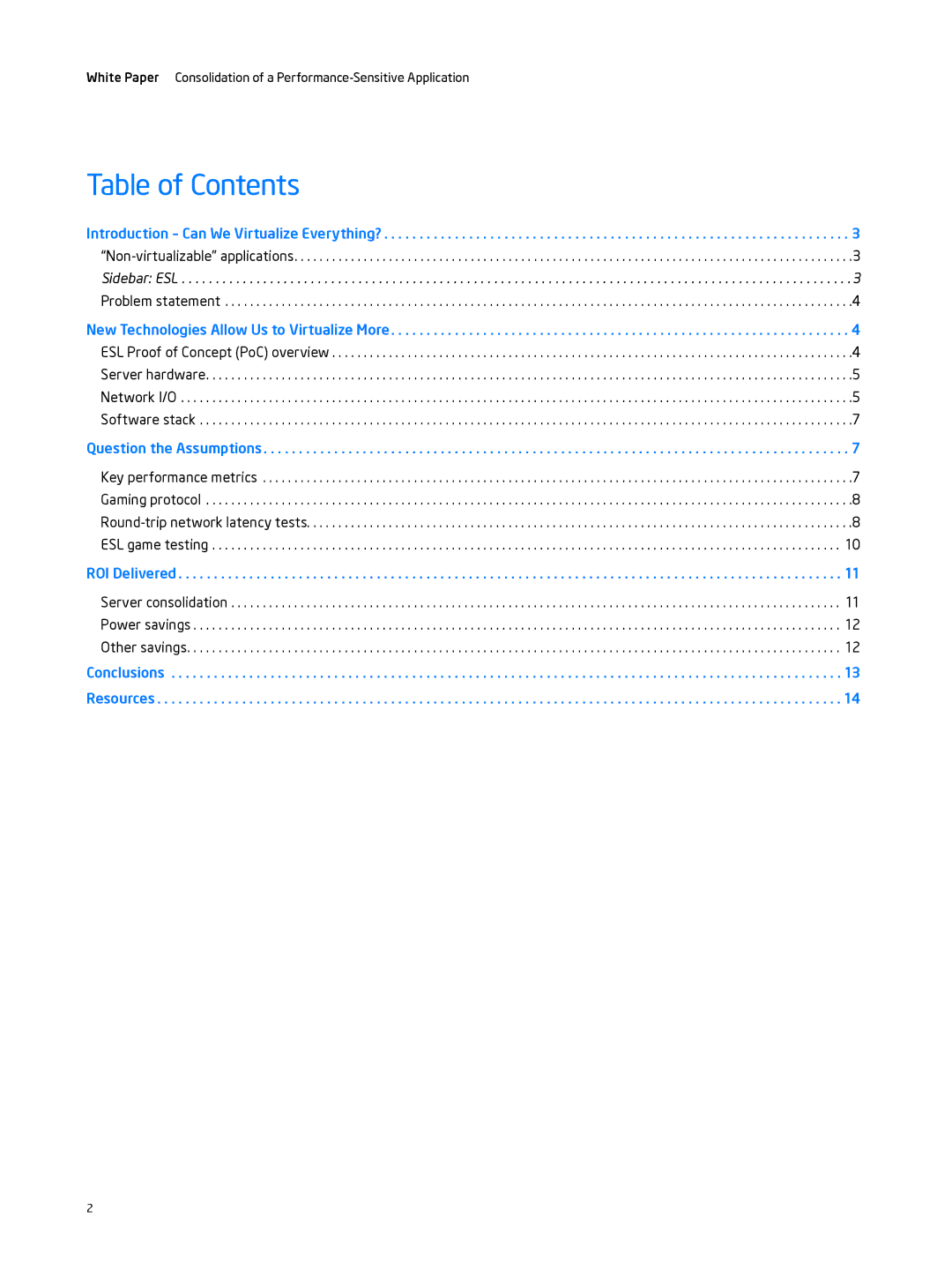 Intel 7400 manual Table of Contents 