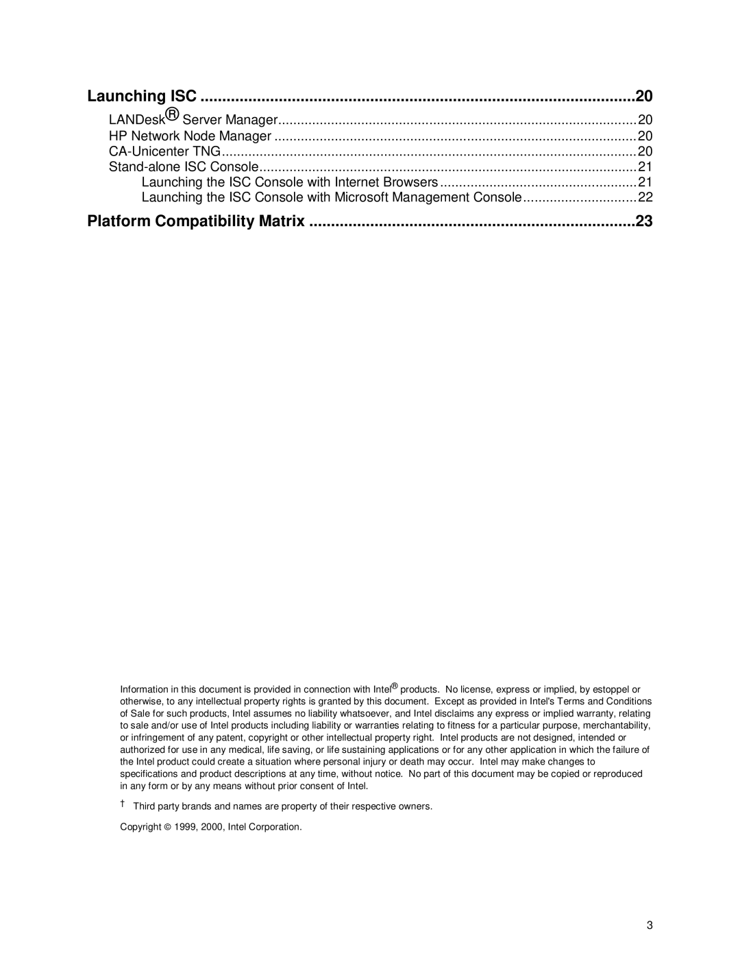 Intel 747116-011 manual Launching ISC 