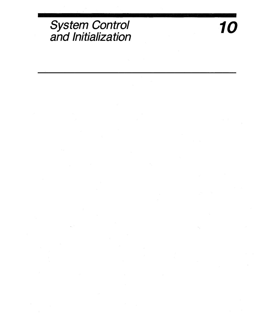 Intel 80286, 80287 manual System Control Initialization 