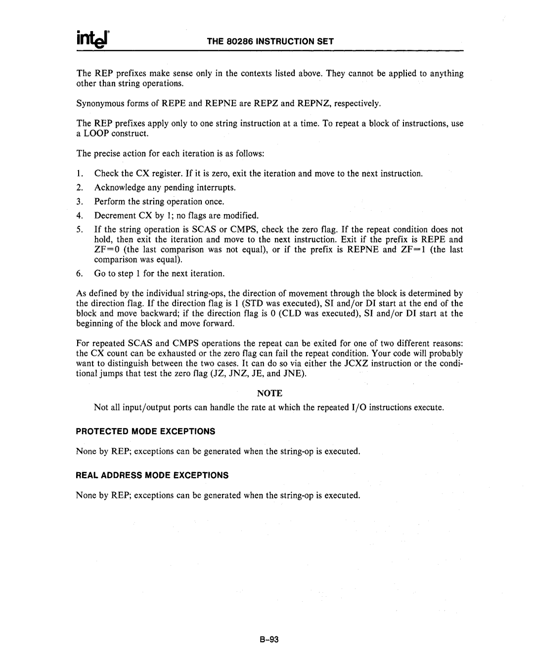 Intel 80286, 80287 manual Instruction SET 