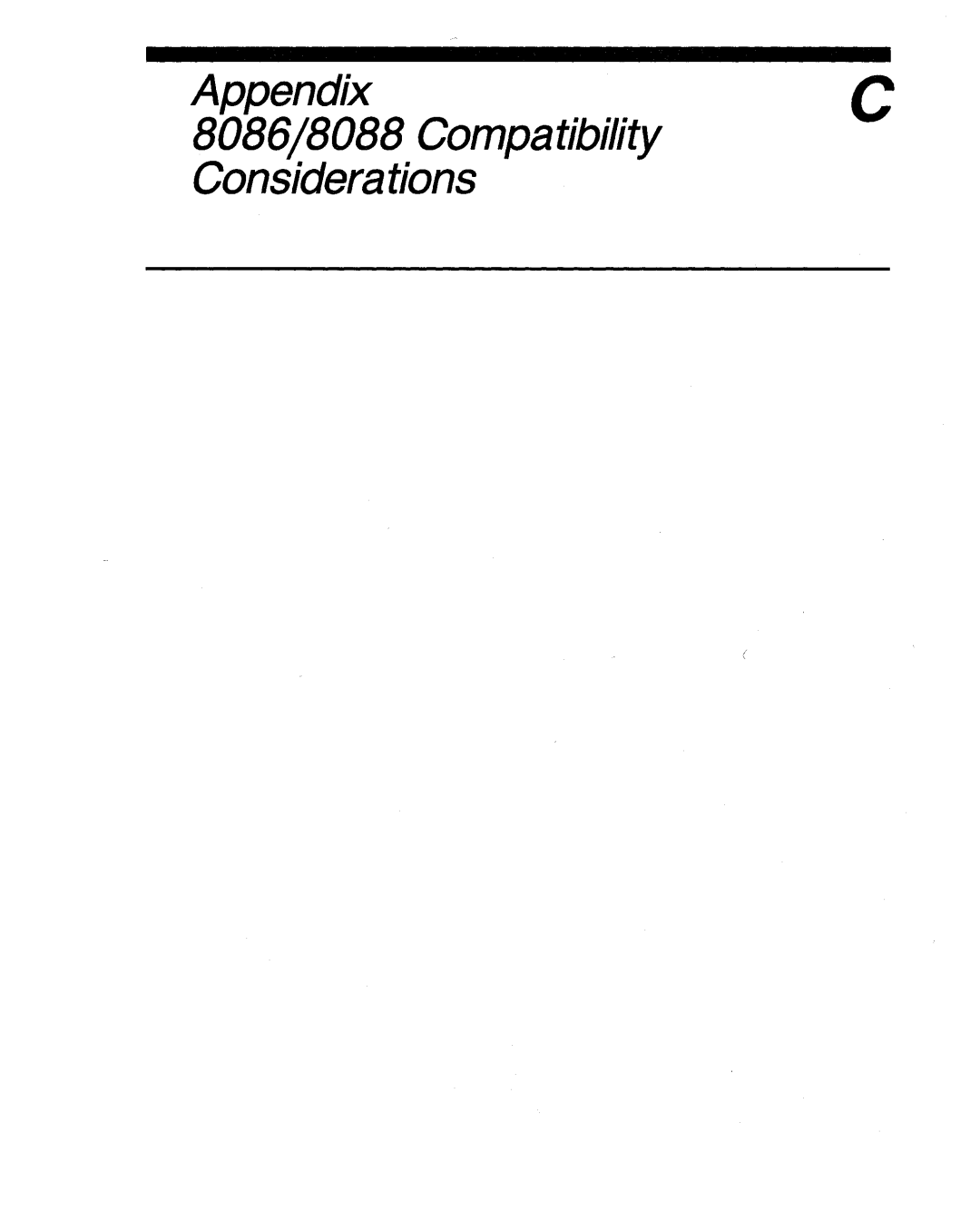 Intel 80286, 80287 manual Appendix 8086/8088 Compatibility Considerations 