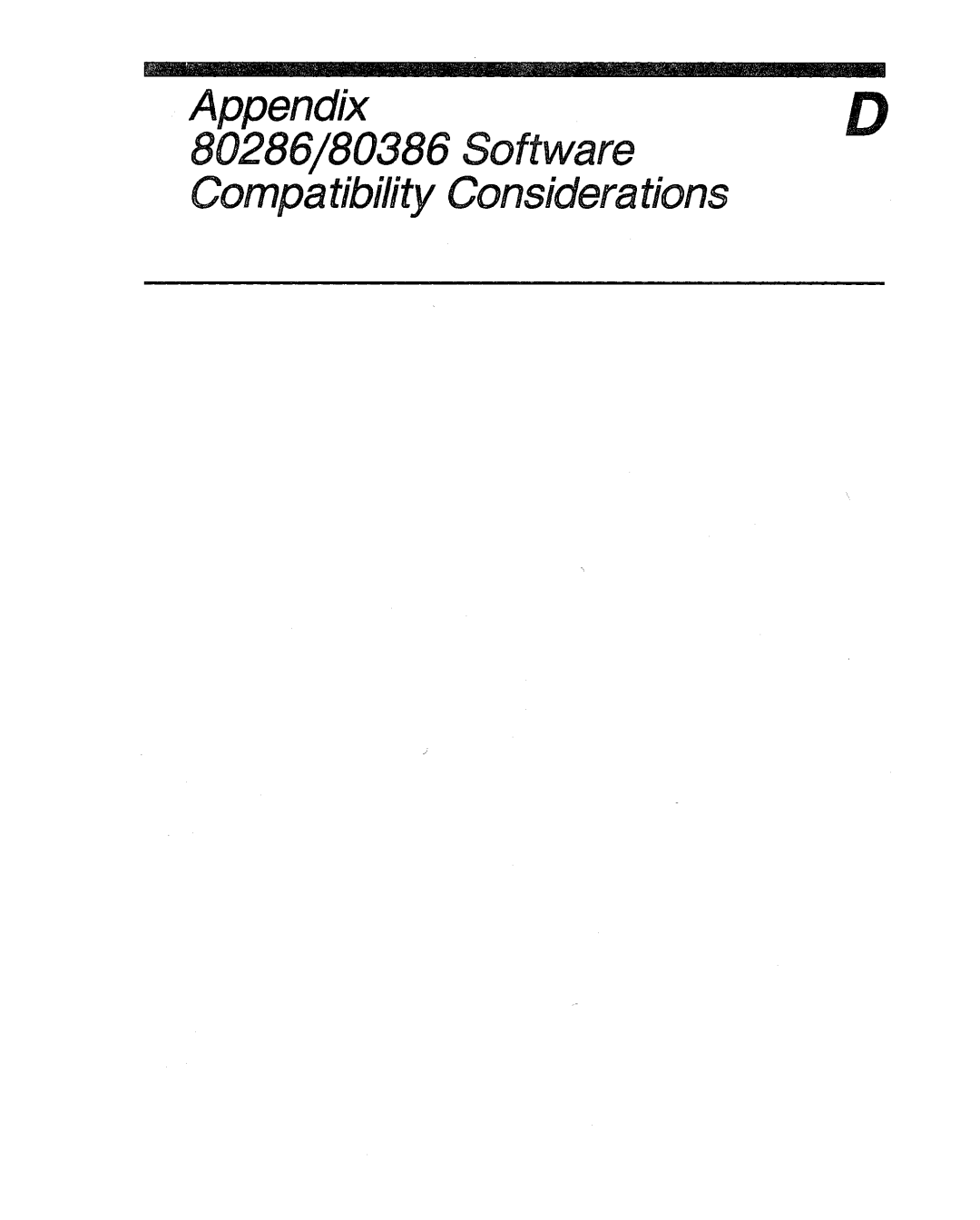 Intel 80287 manual 80286/80386 Software 