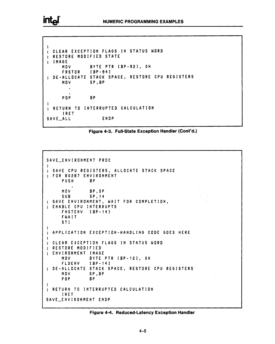 Intel 80286, 80287 manual MOV Byte PTR IBP-121, OH Fldenv 