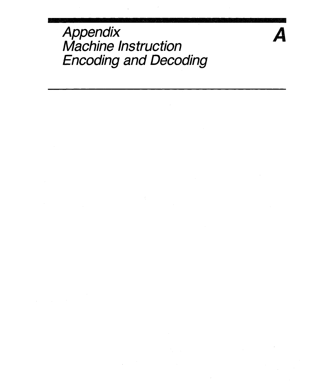 Intel 80286, 80287 manual Machine Instruction Encoding and Decoding 