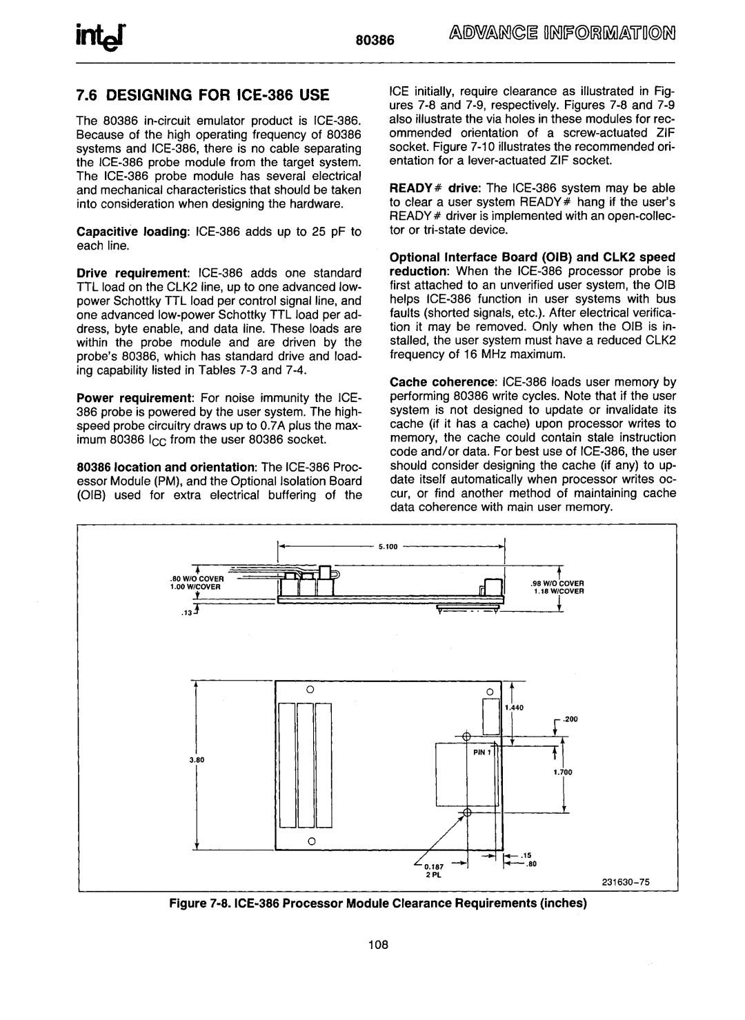 Intel 80386 manual Itm 