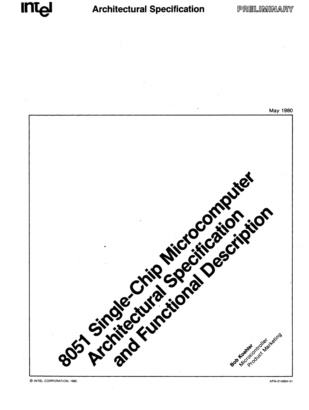 Intel 8051 manual Architectural Specification 