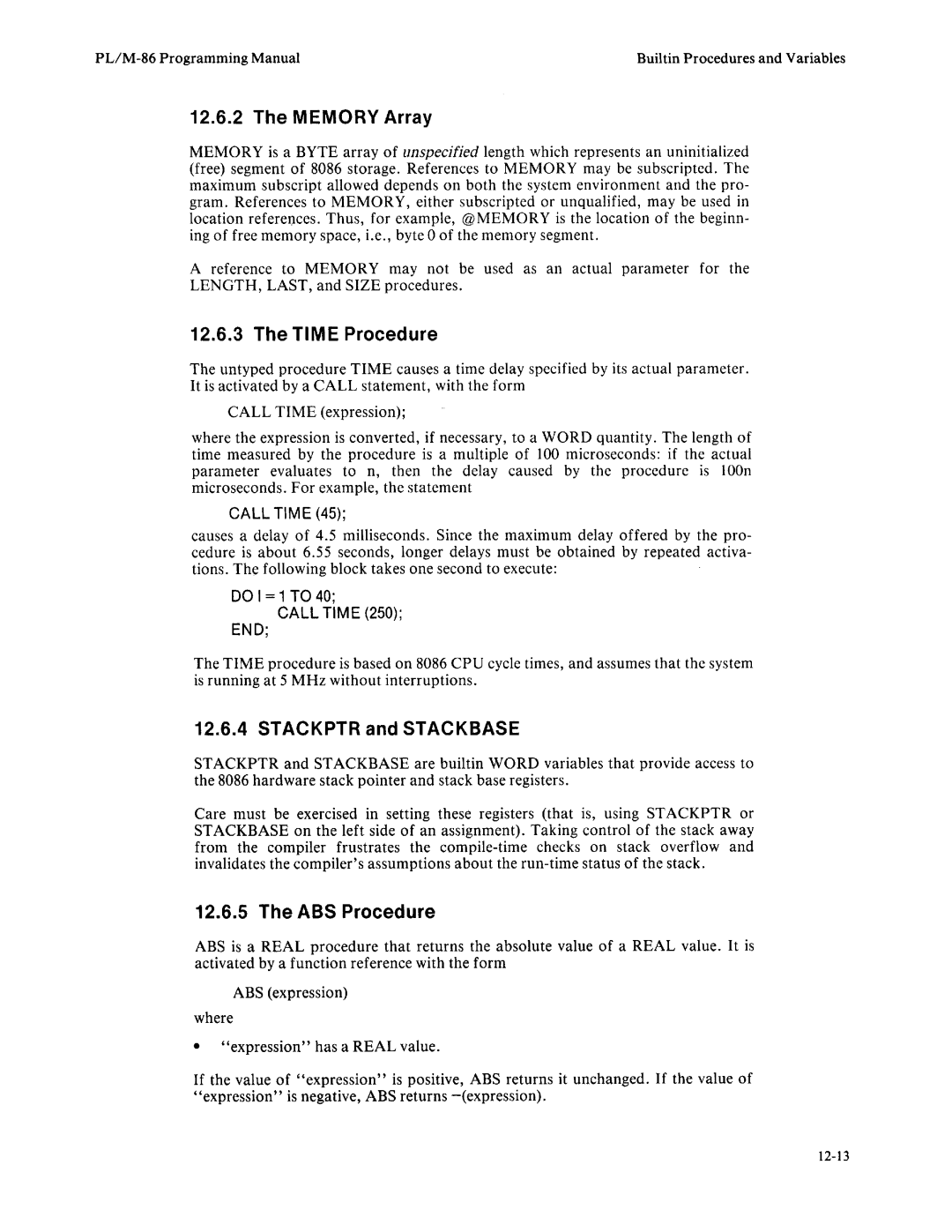 Intel 8085-based, 8080 manual 