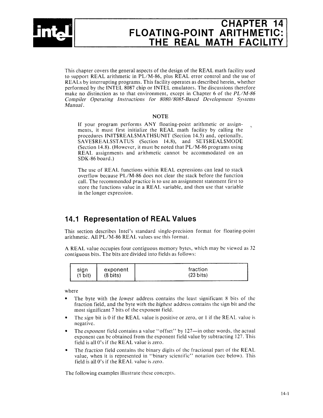 Intel 8085-based, 8080 manual 