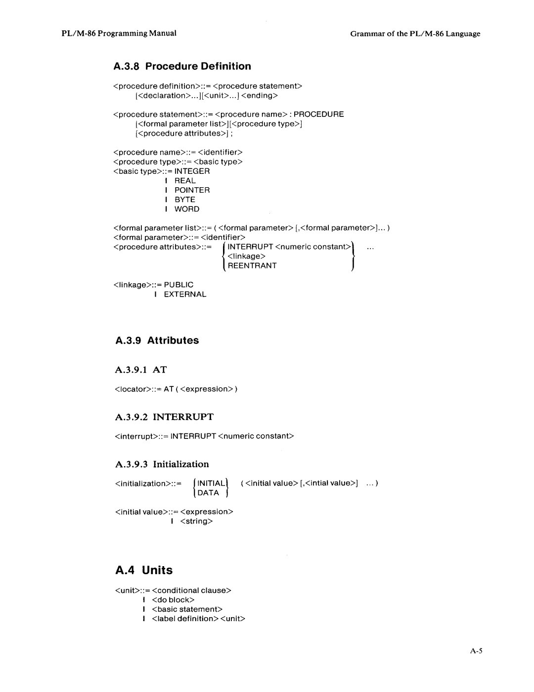 Intel 8085-based, 8080 manual 