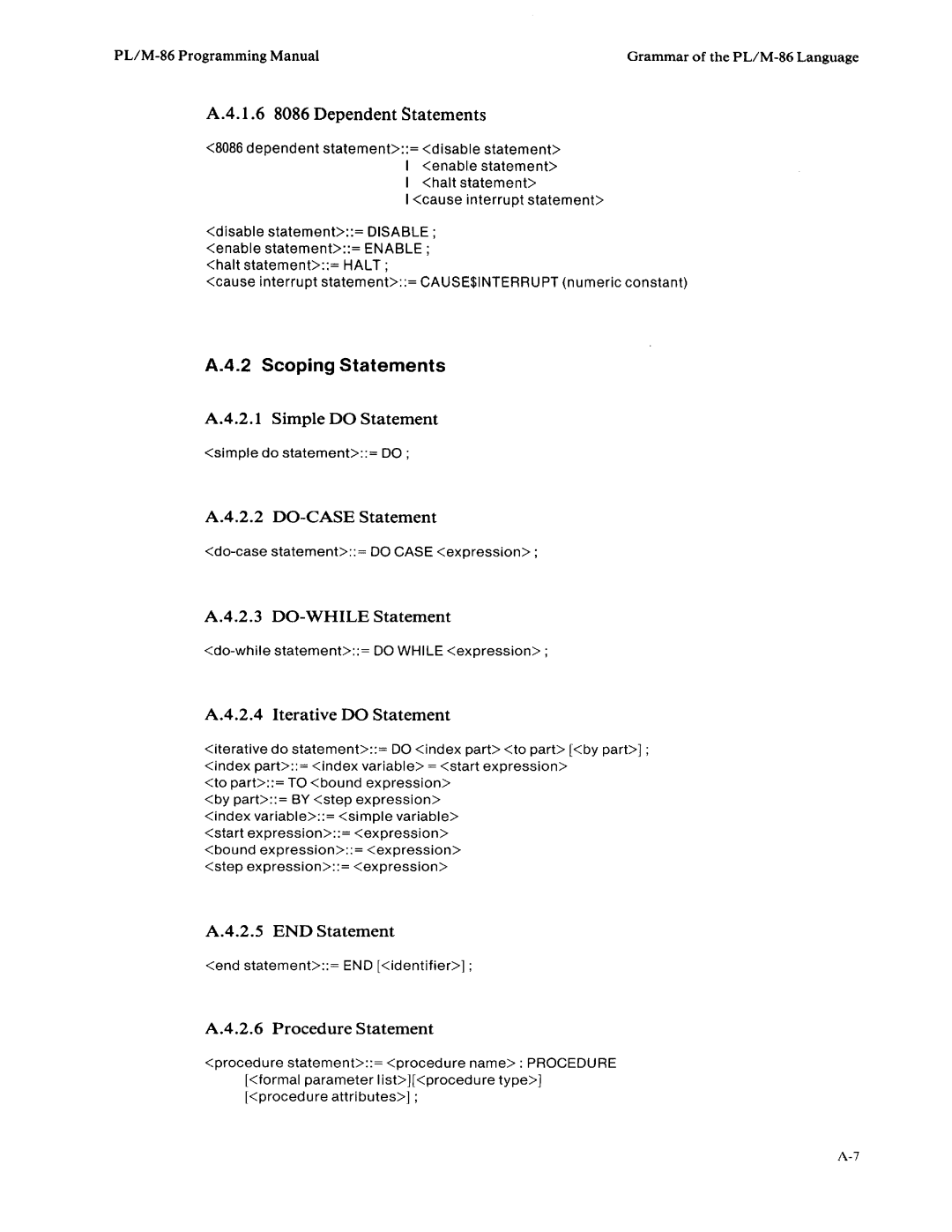 Intel 8085-based, 8080 manual 