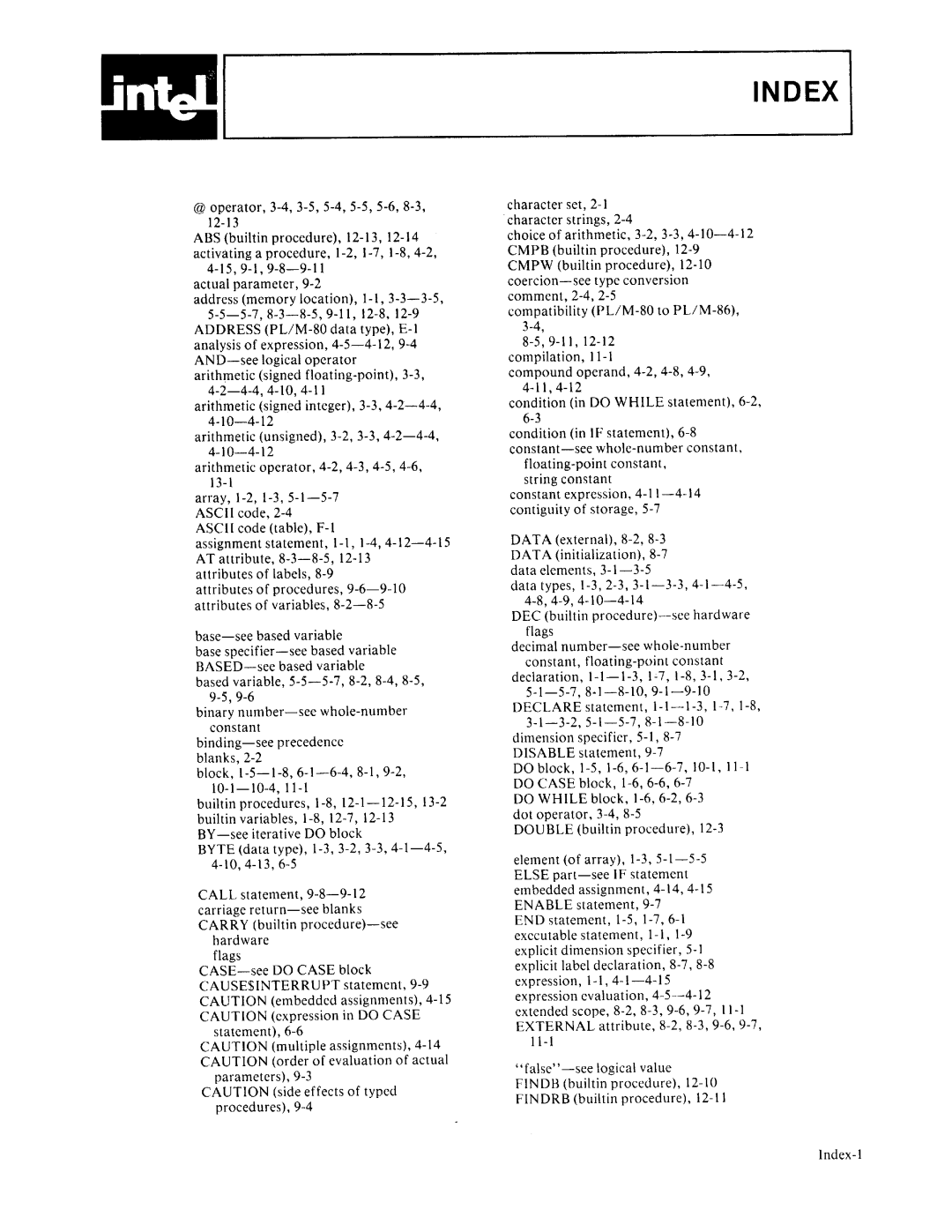 Intel 8085-based, 8080 manual 