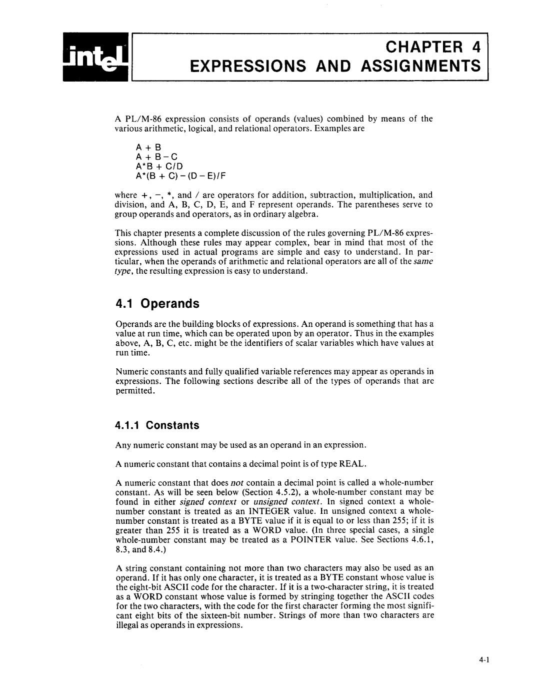 Intel 8085-based, 8080 manual 