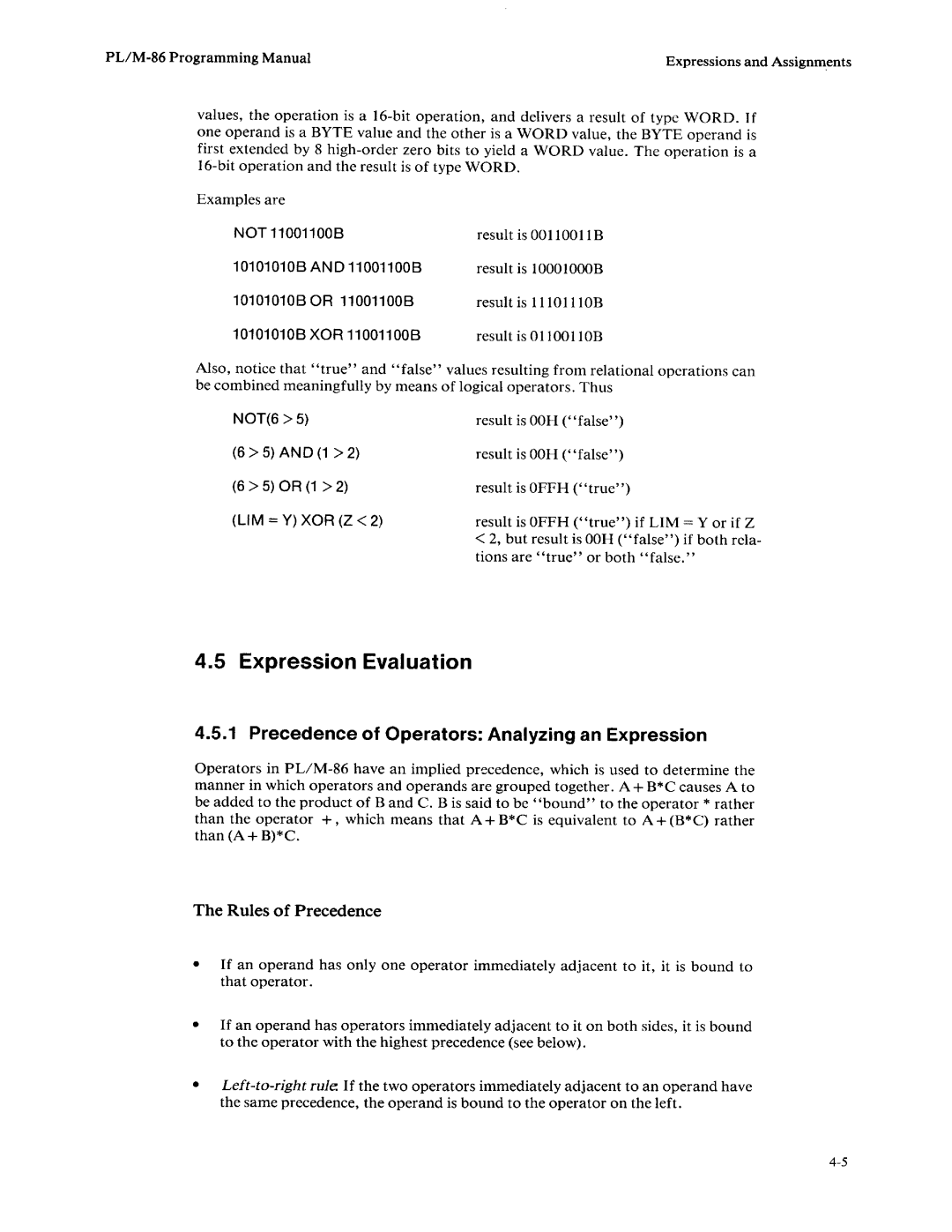 Intel 8085-based, 8080 manual 