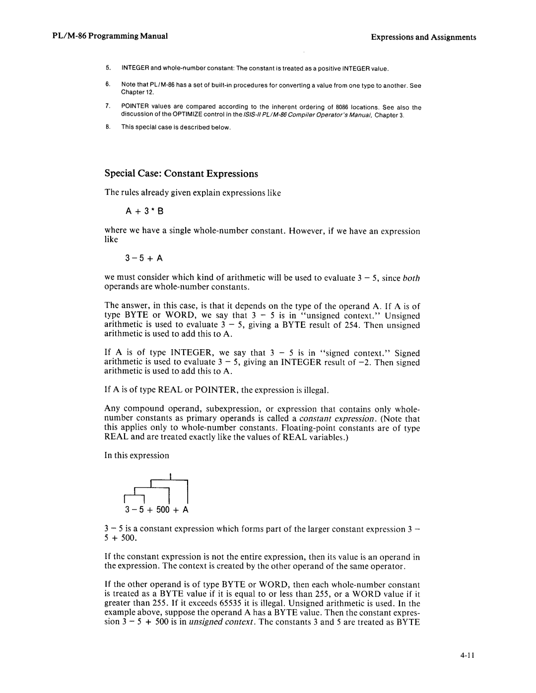 Intel 8085-based, 8080 manual 