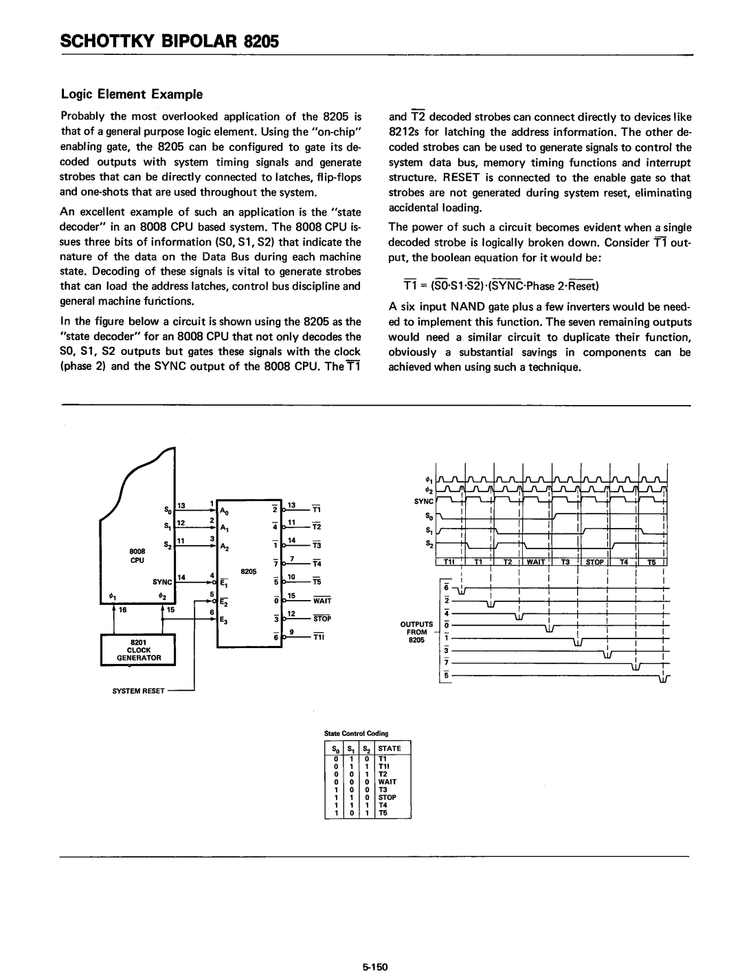 Intel 8080 manual Logic Element Example, lJ, JJ,.--+-I----.....1, Ill 