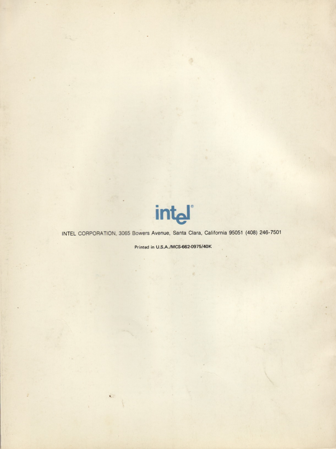 Intel 8080 manual Inter 