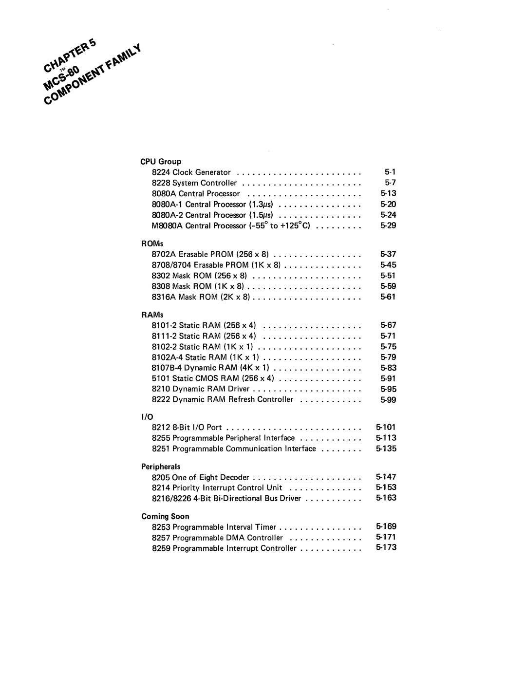 Intel 8080 manual Programmable Peripheral Interface 