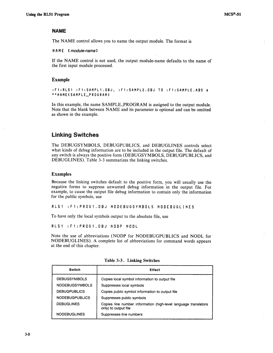 Intel 8085, 8080 manual 