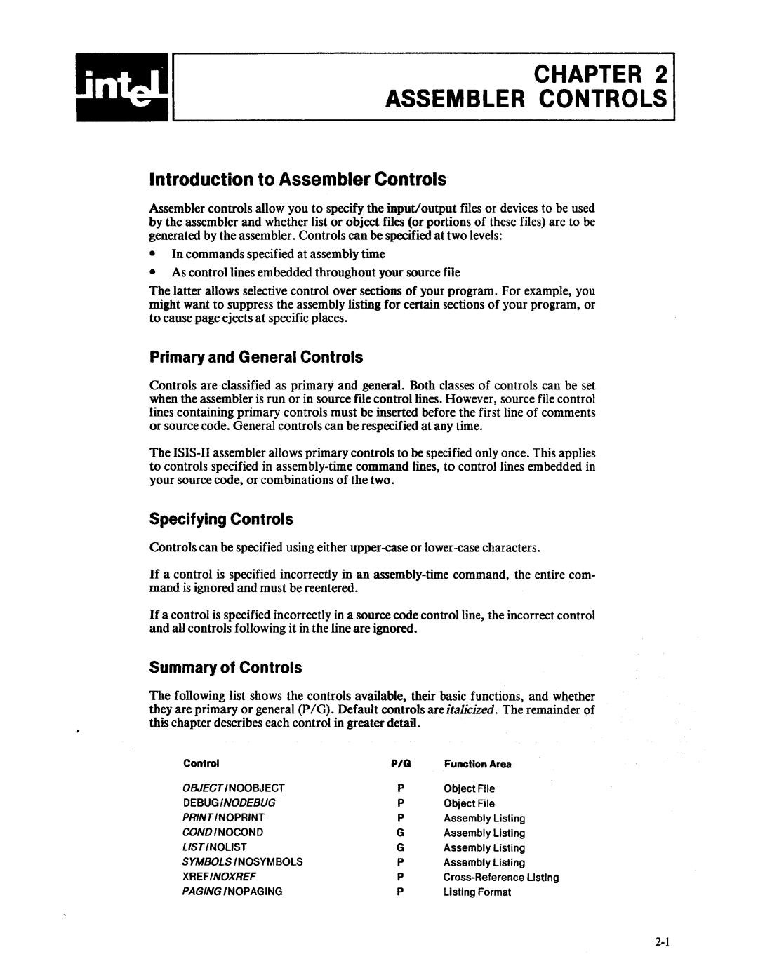 Intel 8080, 8085 manual Chapter 