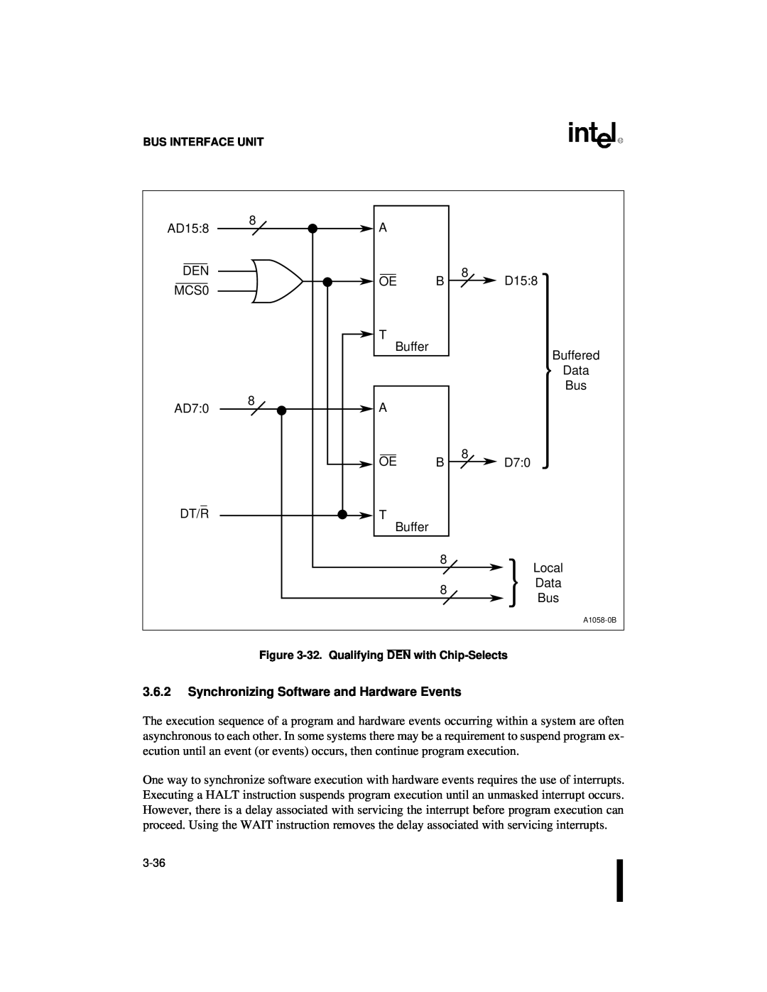 Intel 80C186XL, 80C188XL user manual 3.6.2Synchronizing Software and Hardware Events 