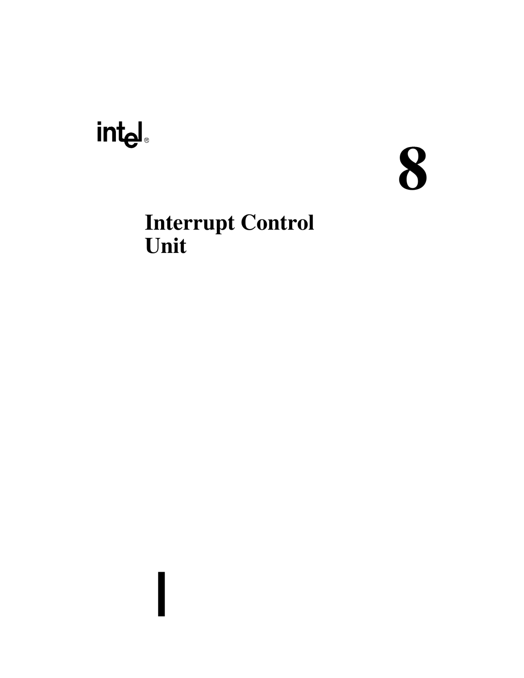Intel 80C188XL, 80C186XL user manual Interrupt Control Unit 