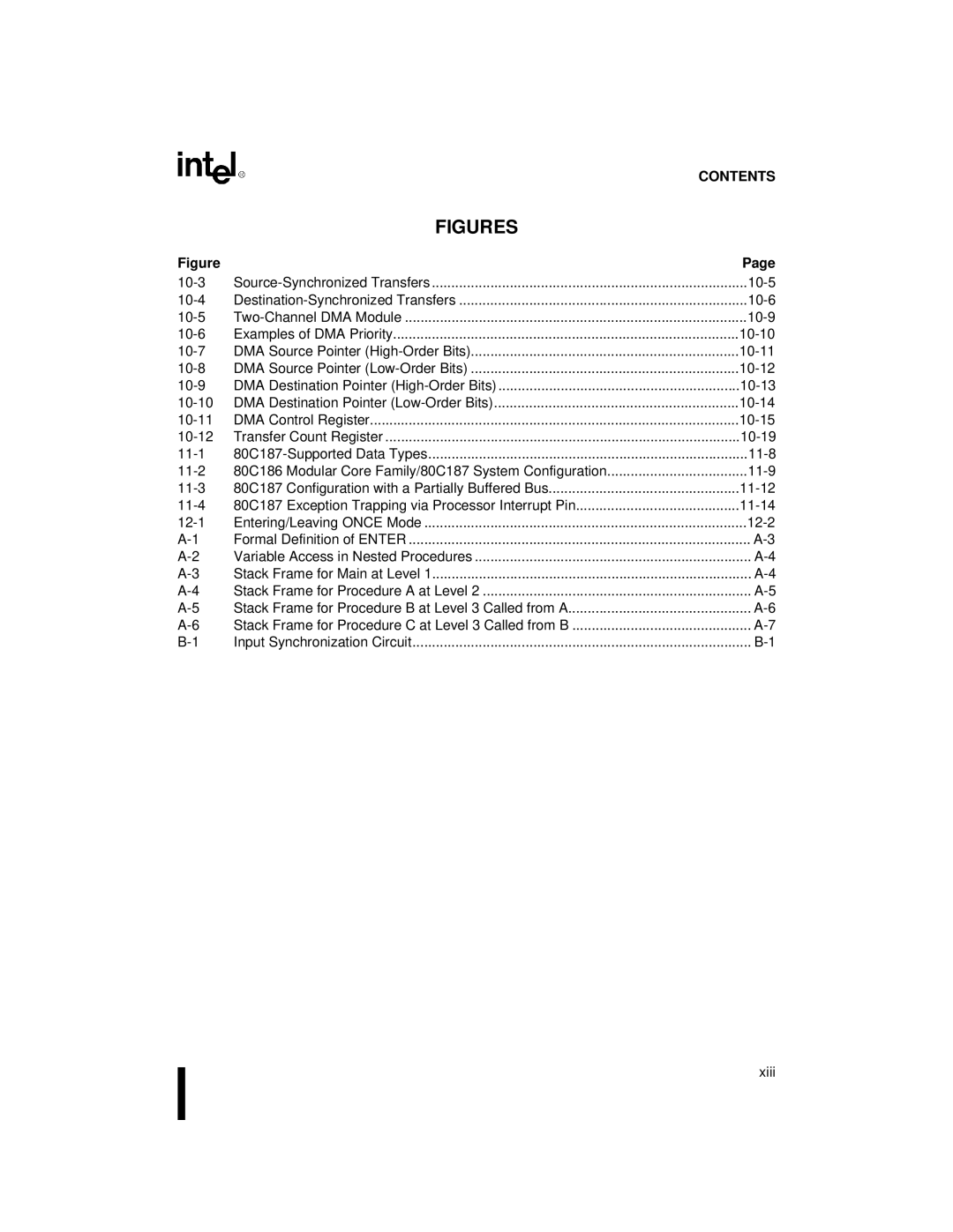 Intel 80C188XL, 80C186XL user manual 10-9 