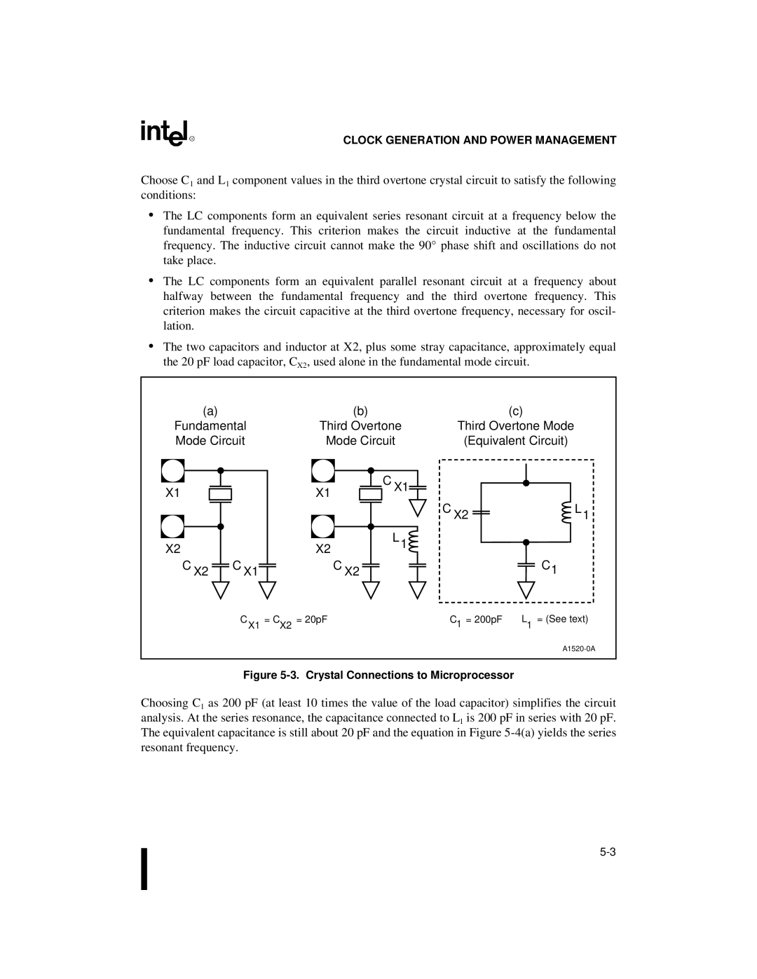 Intel 80C188XL, 80C186XL user manual Crystal Connections to Microprocessor 